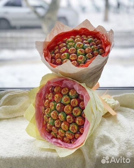 Букет из чупа-чупсов