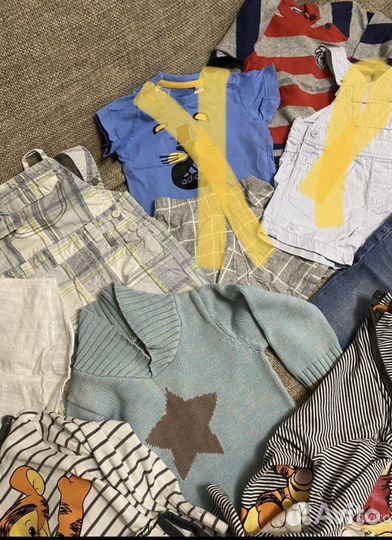 Пакет вещей на мальчика 74- 98 бу