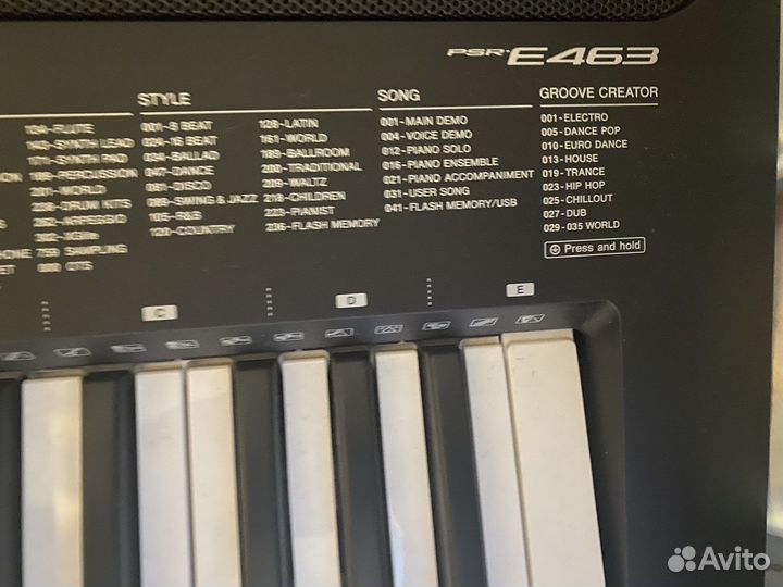 Синтезатор yamaha psr e463