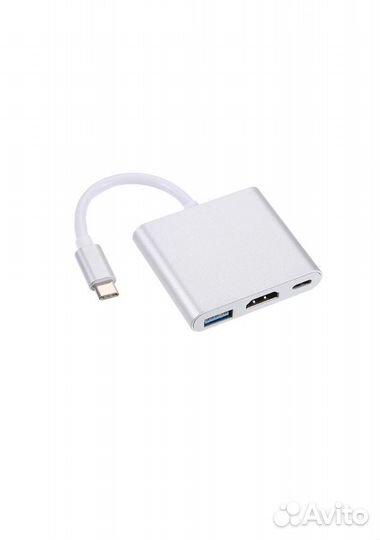 Переходник Type-c 3 в 1 USB 3.0 hdmi
