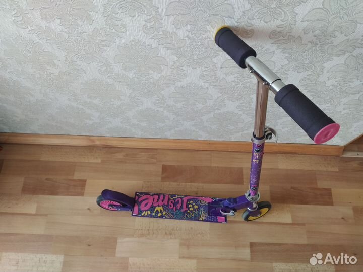 Самокат детский двухколесный складной бу