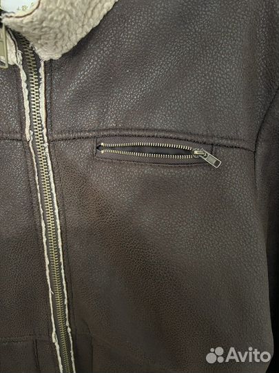 Дубленка мужская искусственная авиатор