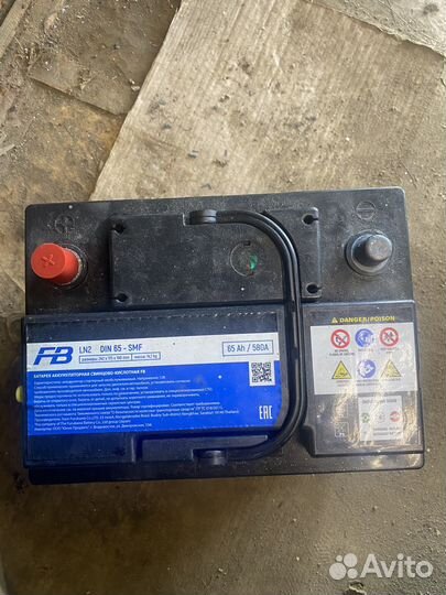 Акумулятор автомобильный FB LN2 DIN 65-SMF