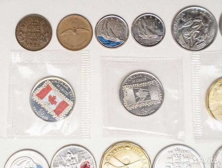 Монеты Канады памятные юбилейные (список внутри)