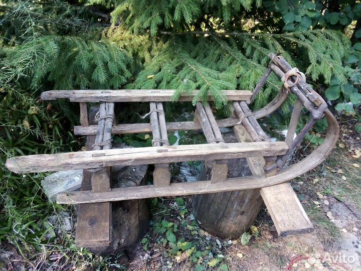 Санки деревянные