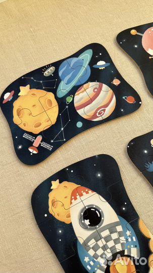 Пазлы для малышей в коробочке