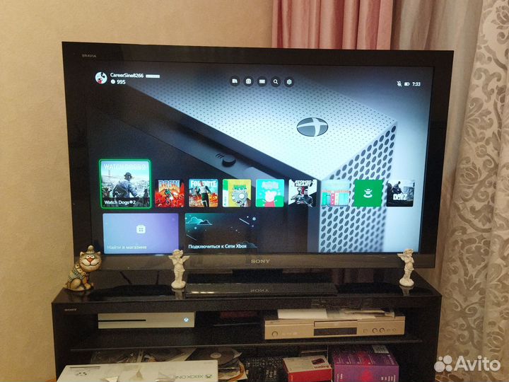 Xbox one s с кучей игр