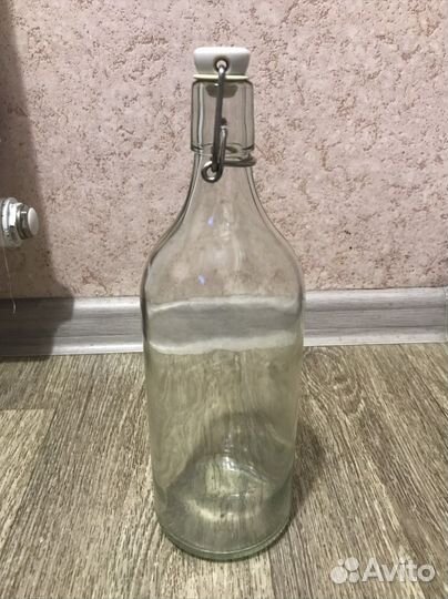 Бутылка с пробкой Коркен Икея 1 литр