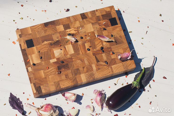 Доска разделочная торцевая, средняя