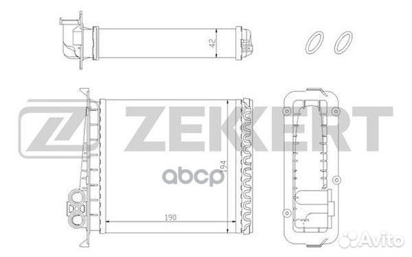 Радиатор отоп. Volvo 850 91- C70 97- S70 96