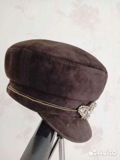 Кепка женская замшевая на подкладе