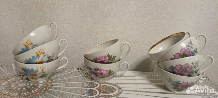 Чашки,блюдца,чайники.Дулева.Вербилка