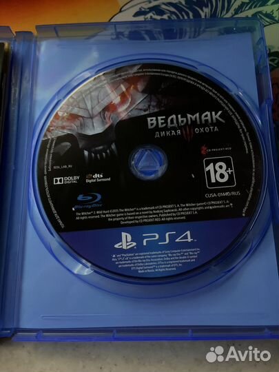 Ведьмак 3 дикая охота ps4 диск