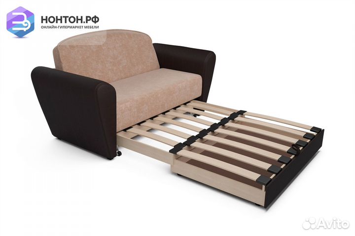 Диван выкатной Квартет микровелюр бежевый