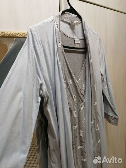 Комплект сорочка и халат