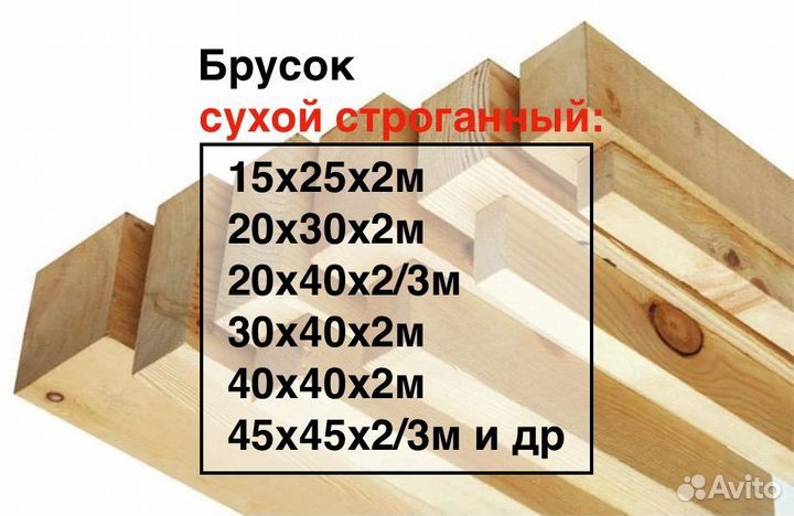 Брусок профилированный 40х50х3м, ав