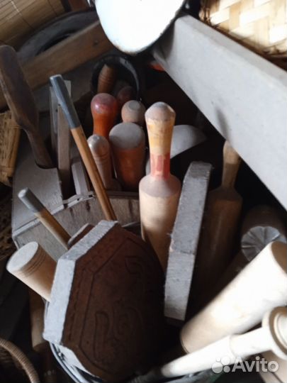 Старинная деревянная утварь