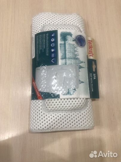 SPA-коврик для ванны с подушкой на присосках