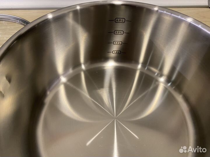 Кастрюля tefal primary 5,3 л с крышкой