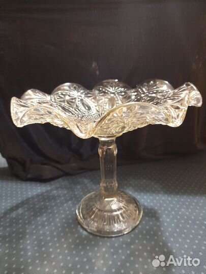 Ваза для фруктов на ножке СССР