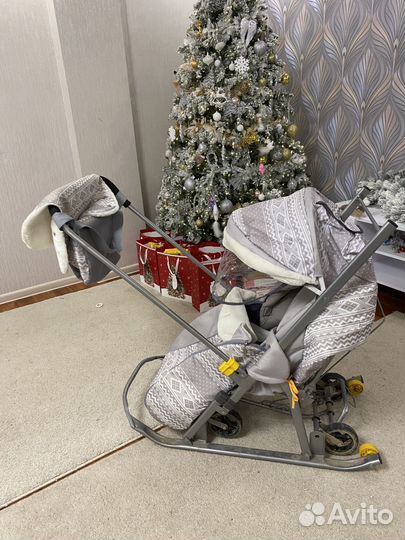 Детские санки коляска бу