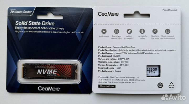 SSD M.2 nvme 128gb/256gb/512gb/1tb новые