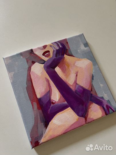 Картина акрилом 20х20 холст на подрамнике