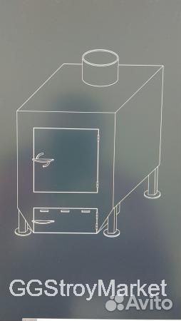 Печь буржуйка для дачи на дровах