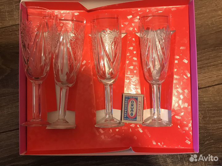 Хрустальные бокалы, рюмки, другая прсуда СССР