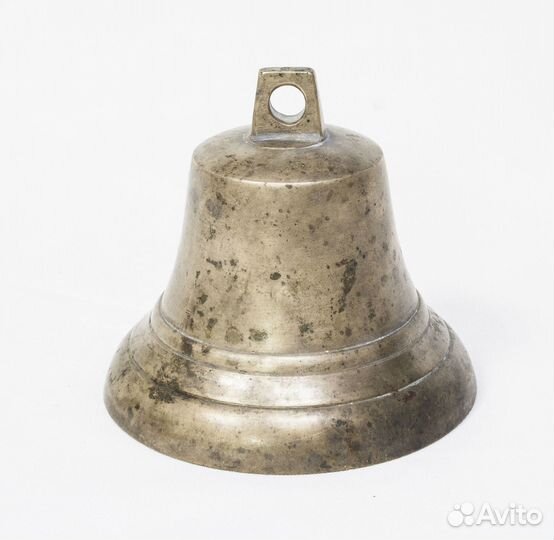 Колокольчик с серебром №3, бронза. высота 8 см, д