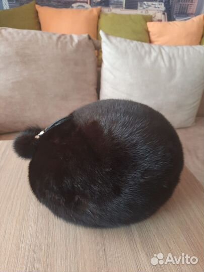 Шапка норковая женская размер L-XL