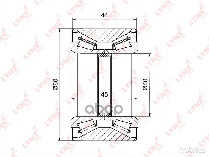 Подшипник ступ.mitsubishi pajero II/classic/SPO