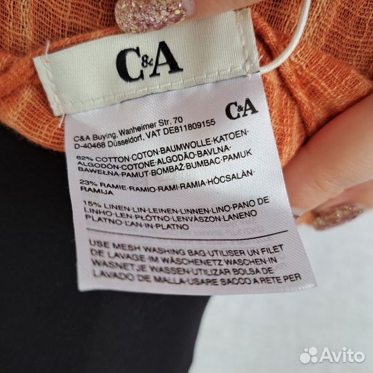 Накидка пляжная лен рами новая