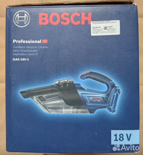 Пылесос Bosch GAS 18V-1