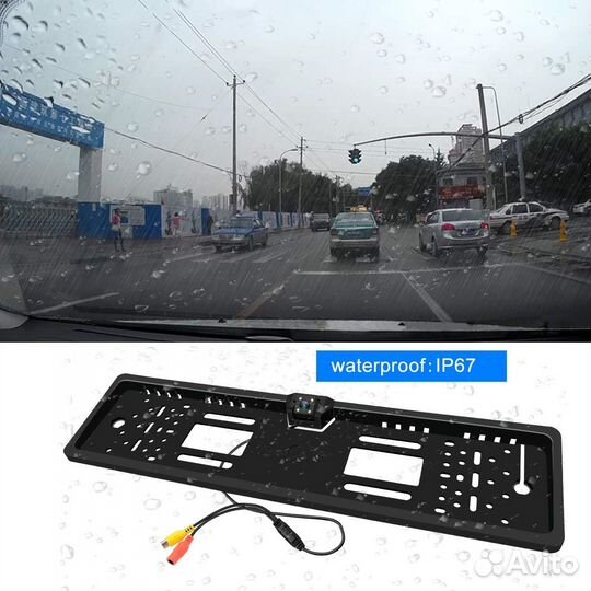 Автомобильная камера в номерной рамке (1280*720)