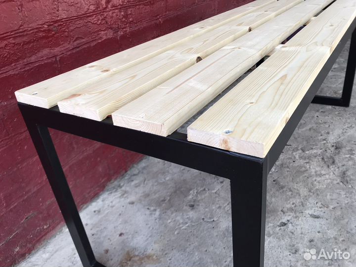 Скамейка в стиле лофт