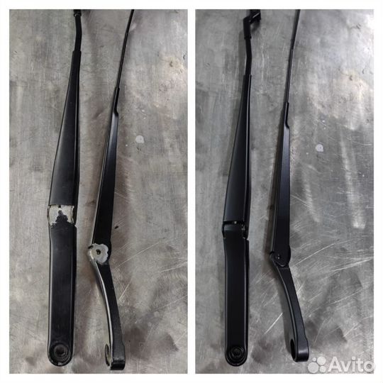 Порошковая покраска поводков дворников