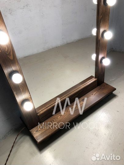 Зеркало в полный рост с лампочками