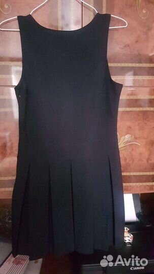 Сарафан школьный темно-синий,р-р 140-152