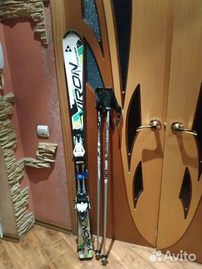 Горные лыжи Fischer Viron 150 см + палки