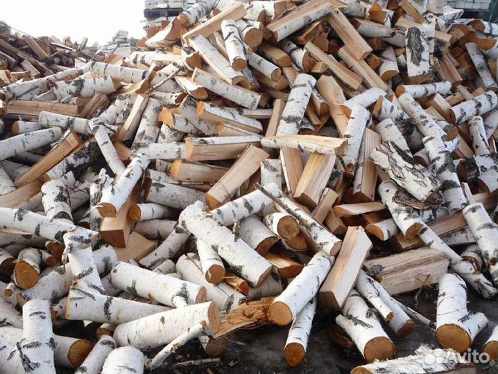 Дрова берёзовые колотые насыпь от производителя