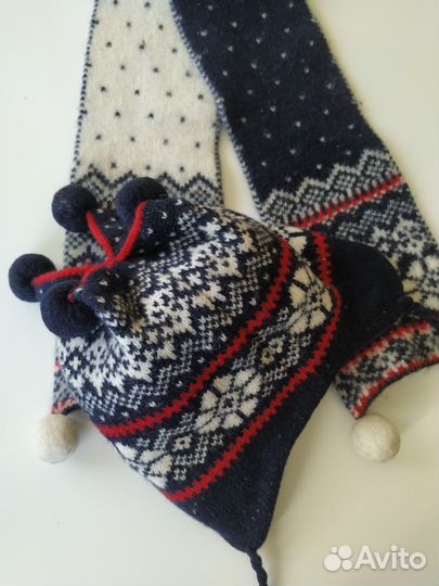 Комплект шапка и шарф для мальчика