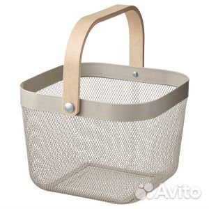 Risatorp рисаторп Корзина, серо-бежевый, 25x26x18