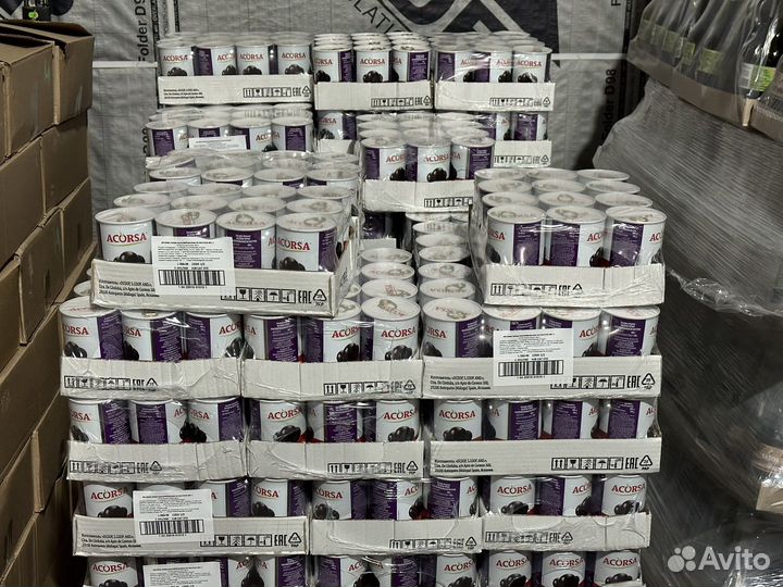 Маслины Акорса с косточкой и без косточкой 400 гр