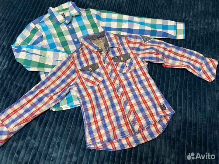 Рубашка на мальчика 128 134 как новые