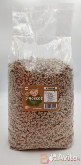Наполнитель для кошачьего туалета древесный, 4 кг
