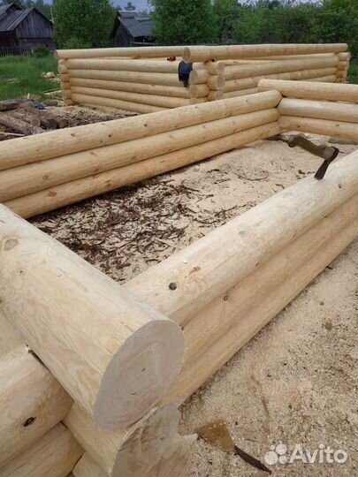 Баня 6 на 5 под крышу или под ключ. Бревенчатая