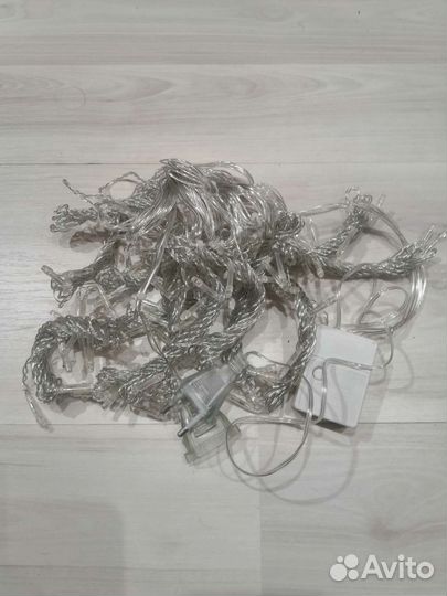 Гирлянда штора новая