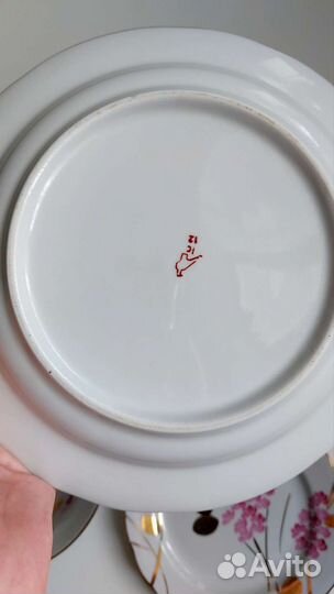 Набор столовой посуды Дулево, СССР, 4 шт