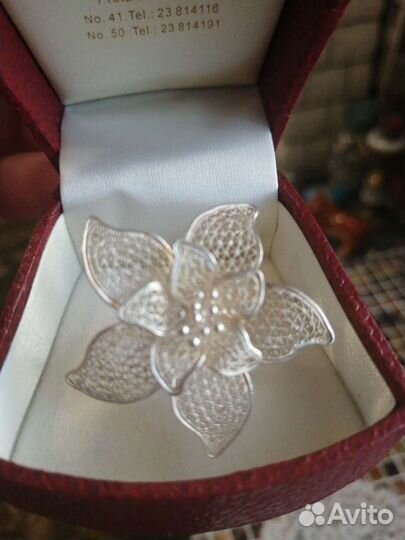 Серебряное кольцо ручной работы